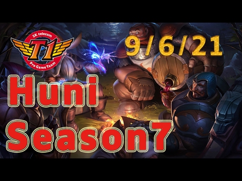 SKT T1 Huni Gragas TOP vs Maokai Patch 7.2