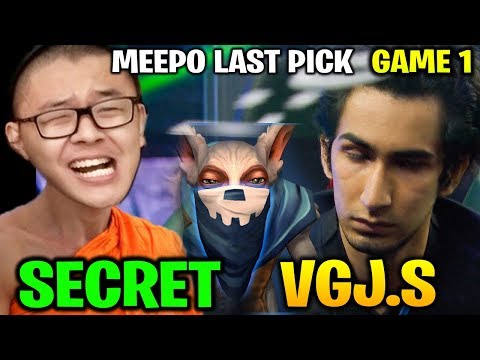 SECRET vs VGJ.STORM - MEEPO LAST PICK - THE INTERNATIONAL 2018 Game 1