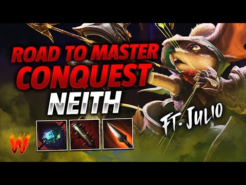 NEITH, LOS BAZOKAS SIGUEN ON FIRE ft. Julio - Warchi - Smite Road to Master Conquest