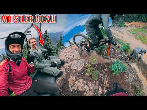 With locals at the best bike park in the world! Whistler Bike Park with @motomaxcanada 🇨🇦