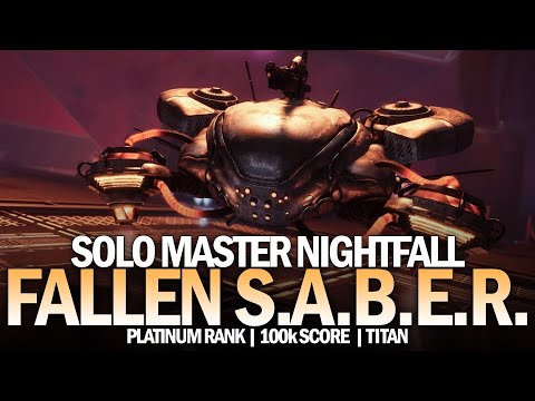Solo 1580 Master Nightfall Fallen S.A.B.E.R. (Titan) [Destiny 2]