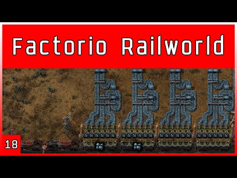 Factorio 0.17.79 Railworld Ep.18 | Clusterio Preparation 1:100 Scale | Back To Iron Smelting