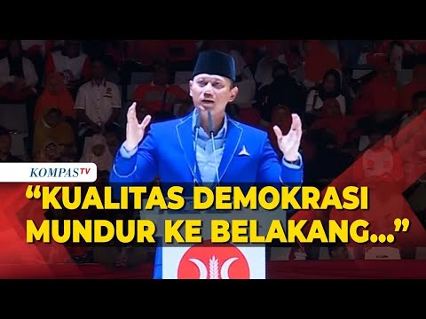 Pidato Lengkap AHY di Milad ke-21 PKS, Dari Menyinggung Utang Negara Hingga Mundurnya Demokrasi!