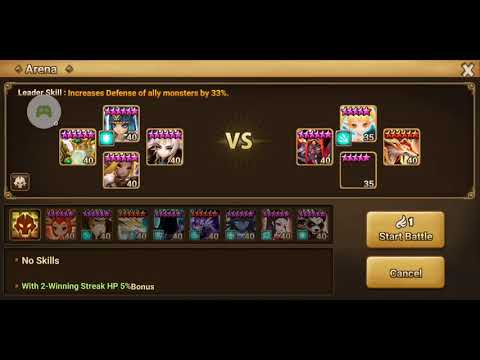 Summoners War - Arena time! Featuring Kaki, Savannah and Cheongpung!