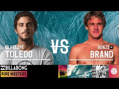 Filipe Toledo vs. Benji Brand - Round Two, Heat 1 - Billabong Pipe Masters 2018