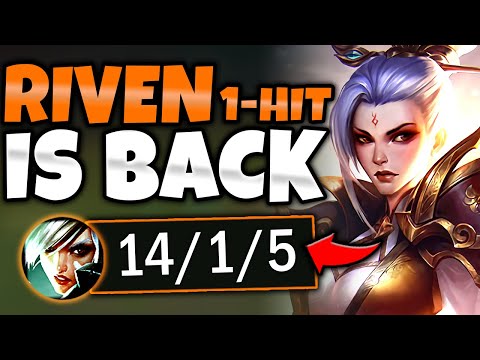 RIVEN TOP BUT EVERY COMBO = INSTANT KILL (THE 1-HIT BUILD) - S12 Riven TOP Gameplay Guide