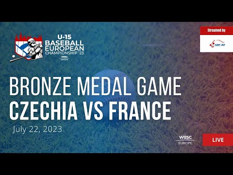 14 U-15 Baseball European Championship Bronze Medal Game: Czechia VS France