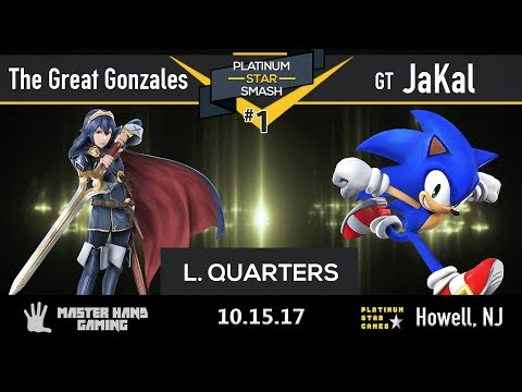 Platinum Star Smash 1 - The Great Gonzales (Lucina) vs. GT | JaKal (Sonic) - L. Quarters