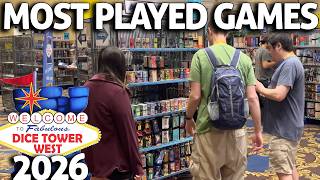 Most Checked Out Games at Dice Tower West 2026