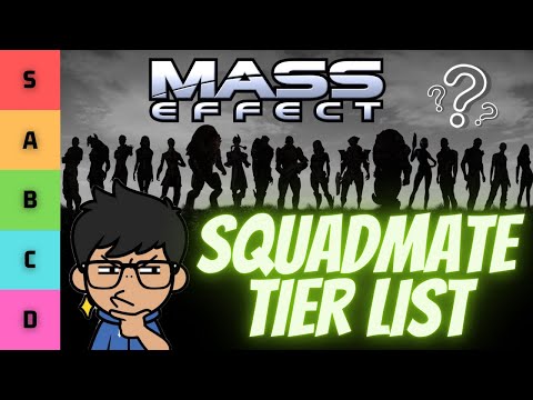 My (pretty good?) Mass Effect SQUADMATE TIER LIST | Ranking from WORST to BEST