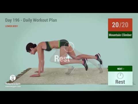 Day 196 - Daily Workout Plan: LOWER BODY (85 Calories)