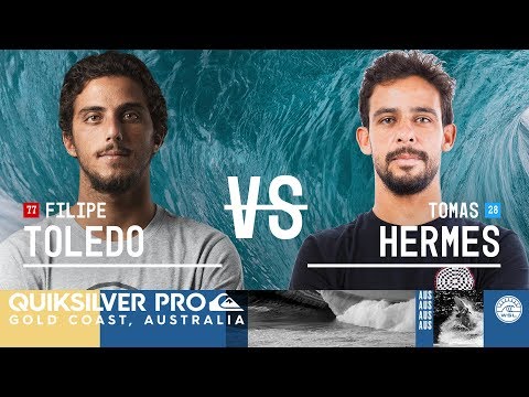Filipe Toledo vs. Tomas Hermes - Quarterfinals, Heat 2 - Quiksilver Pro Gold Coast 2018