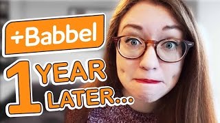Do I remember Babbel vocab after 1 year? (Babbel Vocabulary Review Manager Demo)