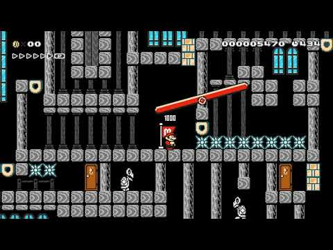 Dry Bones' Beastly Bungalow by HolidayBee 🍄 Super Mario Maker 2 #aip 😶 No Commentary