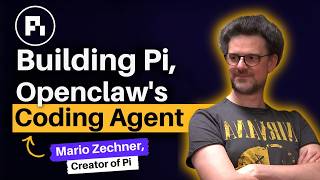 Pi Building Pi, Openclaw's Minimalist Coding Agent | Mario Zechner, Creator of Pi
