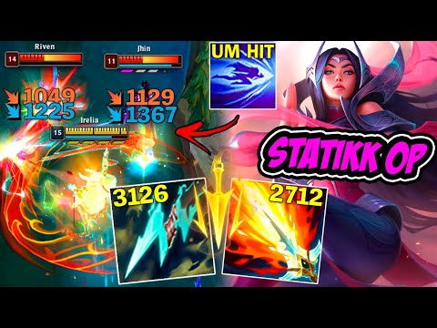 IRELIA AD E AP BUILD DE UM HIT NO ''Q'' COM OS NOVOS ITENS !! - LEAGUE OF LEGENDS