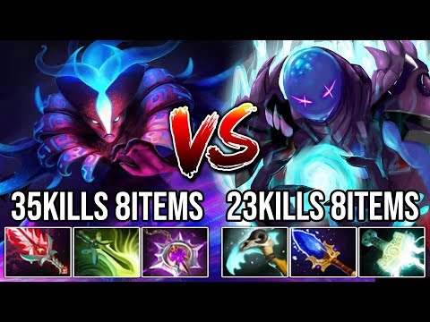 Super Carry Battle Between Monster Late Game 35Kills Spectre Vs Scepter Arc Warden Godlike - DotA 2