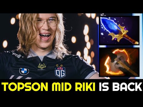 TOPSON Mid Riki is back — Scepter & Battle Fury Situational Build 7.32c Dota 2