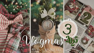 Crafting a Pocket Watch CROSS STITCH Ornament on Vlogmas Day 3!