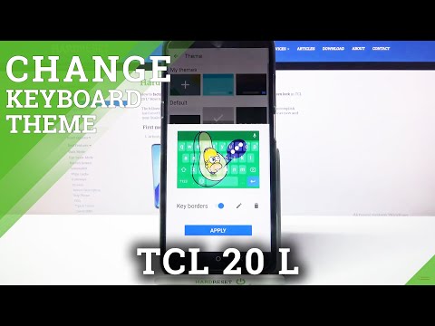 How to Personalize Keyboard with Picture in TCL 20 L - Customize Keyboard Theme