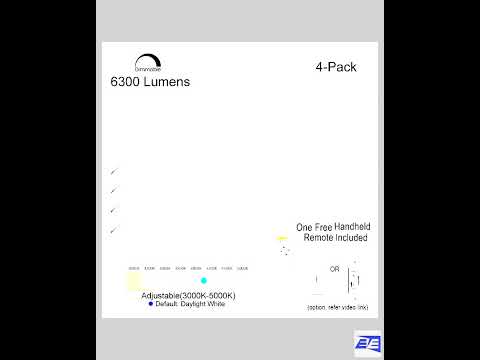 50W 6500 Lumens Ceiling Panel | 2ft. X 4ft. (4PCs) (EEBPTL2450W-RC-4PK)