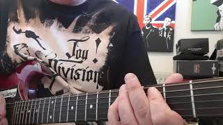 Joy Division Dead Souls how to play on guitar