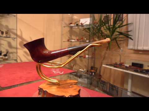 Pipa radica e corno freehand anno 1930 - www.paronellipipe.it