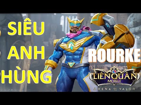 Trải nghiệm Trang phục mới ROURKE siêu nhân sịp xanh Liên quân mobile Arena of Valor