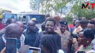Ruto Son George Ruto Delivers a bus to Kisaju Secondary in Kajiado as he Prepare for 2032 Presidency