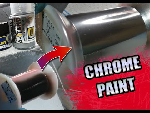 How to paint CHROME metallic finish - Ammo Mig A-Stand  #handmade #scalemodel #guitar