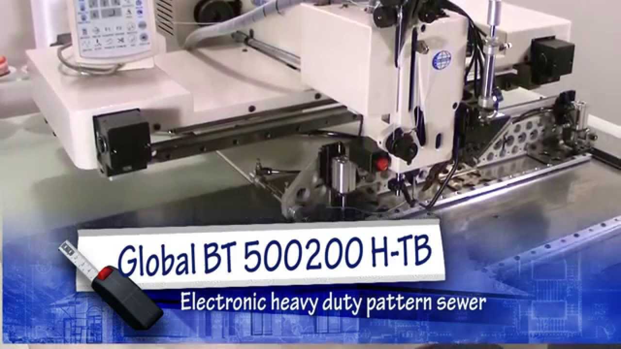Промышленная швейная машина GLOBAL BT 500200 H-TB видео