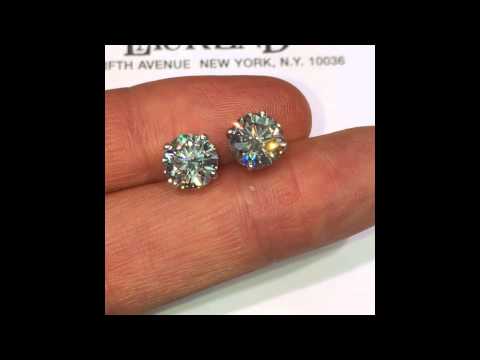 4.36ct Diamond Studs
