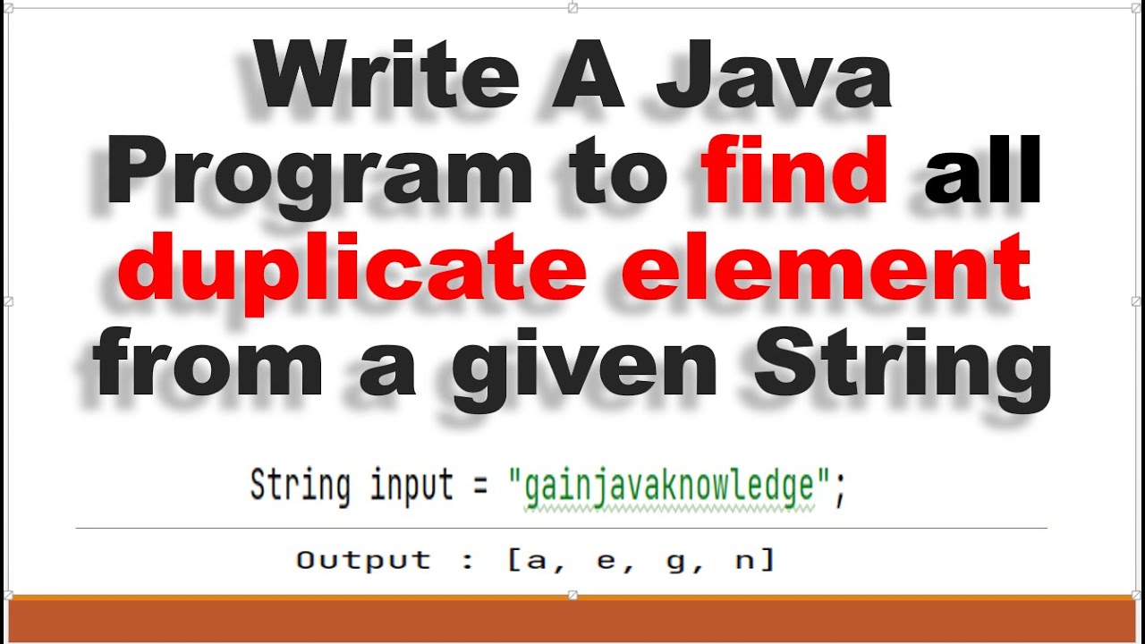 How to find duplicate elements from string using Java8?