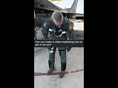 How to Board an F-16 Fighter Jet