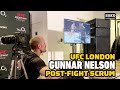 Gunnar Nelson Halts UFC London Press Conference To Watch Arnold Allen vs. Dan Hooker