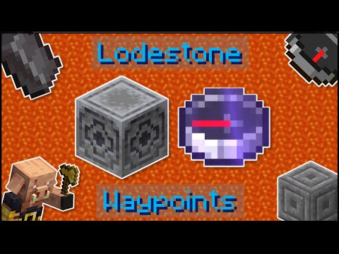 Minecraft - How To Use The Lodestone & Lodestone Compass (Create Waypoints!)