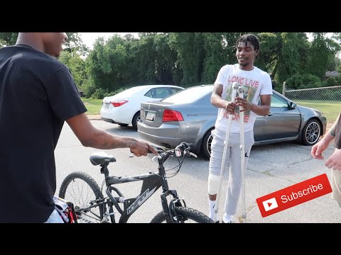 Crippled Man On A Bike Ft. @BanditGangMarco  !!