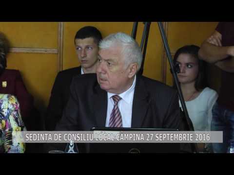 Ședința Consiliului Local Câmpina din 27 septembrie 2016
