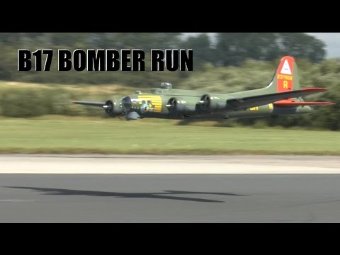 GIANT SCALE RC B17 BOMBER RUN: ELVINGTON LMA MODEL SHOW 2014