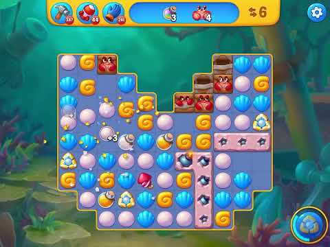 Fishdom level 6430 no boosters フィッシュダム ノーマル [Friend's]