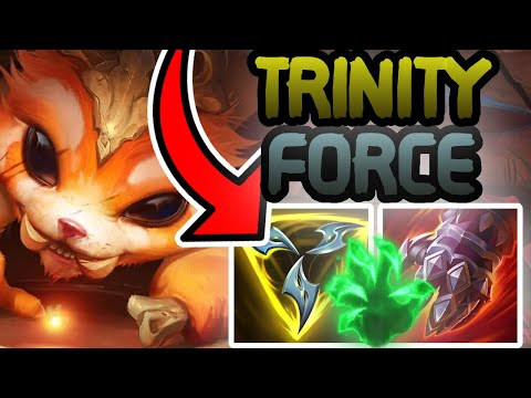 TRINITY FORCE IS THE BEST ITEM TO KILL SQUISHYS!!! Season 11 Gnar Gameplay & Highlights