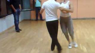 LEANDRO PALOU & ROMINA GODOY End of Lesson TANGO THESSALONIKI 04-10-2008