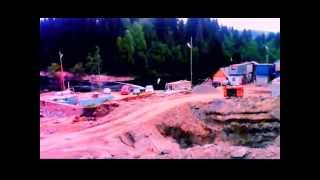 preview picture of video 'Стройка Мини ГЭС в Хелюля'
