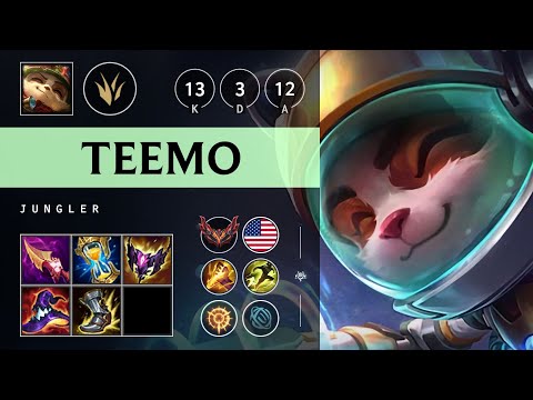 Teemo Jungle vs Jarvan IV - NA Grandmaster Patch 25.21