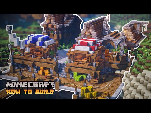 Minecraft: How to Build Medieval Docks and Medieval Shop