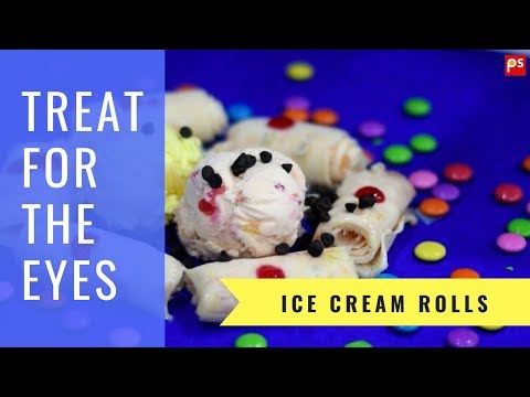 Ice Cream Rolls at Ice House, Swaroop Nagar, Kanpur, India