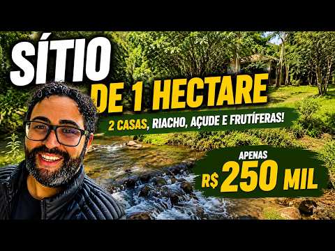 🔥 SÍTIO COMPLETO em TAQUARA! 1 HECTARE com 2 CASAS e ESCRITURA