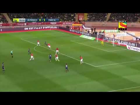 Cavani crazy fake MONACO VS PSG