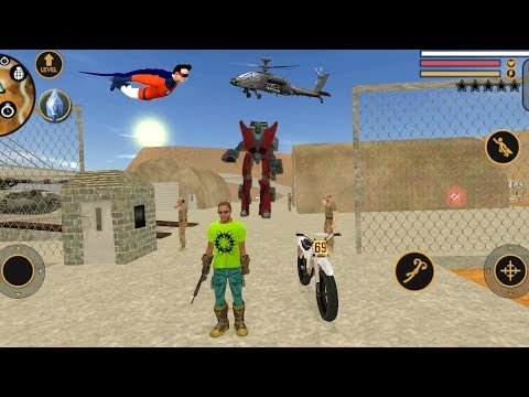 Vegas Crime Simulator (Vegas Hero on Army Base With 69 Number Bike) Vegas Hero with Race Bike - HD