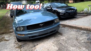 How to open the trunk on a 2000 to 2005 mustang without keys!